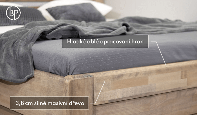 Opracovanie hrán úložnej postele Primátor