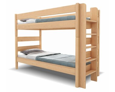 Poschodová posteľ JUNIOR 3, PRAVÁ, masív buk Poschodová posteľ JUNIOR 3, PRAVÁ, masív buk