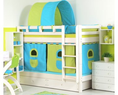 Palanda pre 2 deti DOMINO D856 nízka, masív smrek Palanda pre 2 deti DOMINO D856 nízka, masív smrek