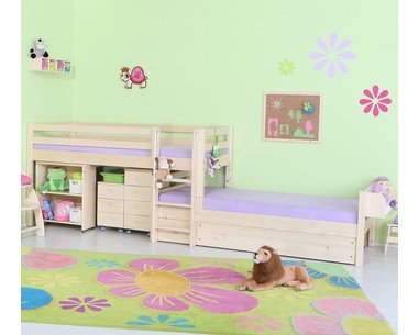 Poschodová posuvná posteľ pre 2 deti DOMINO D934 - TZ, masív smrek Poschodová posuvná posteľ pre 2 deti DOMINO D934 - TZ, masív smrek