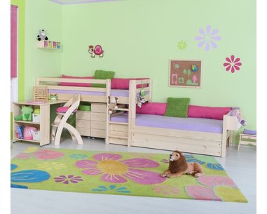 Patrová posteľ posuvná DOMINO D934 - RF, masív smrek Patrová posteľ posuvná DOMINO D934 - RF, masív smrek