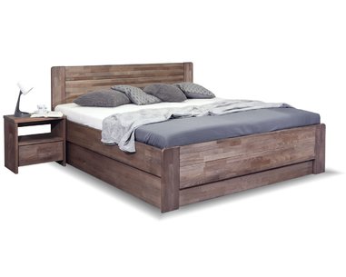 Drevená posteľ dvojlôžko s úložným priestorom ARION 2, 160x220, masiv buk Drevená posteľ dvojlôžko s úložným priestorom ARION 2, 160x220, masiv buk