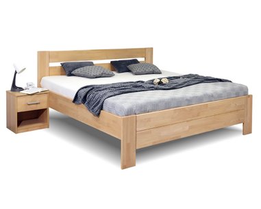 Zvýšená posteľ dvojlôžko z masívu Trinity, 160x220, masív buk Zvýšená posteľ dvojlôžko z masívu Trinity, 160x220, masív buk