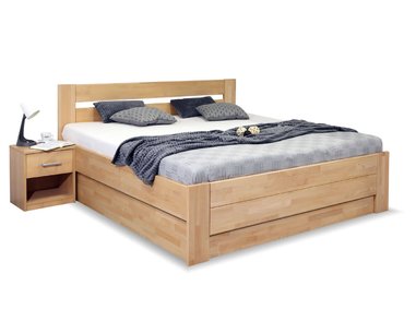 Zvýšená posteľ dvolôžko s úložným priestorom Trinity, 160x220, masiv buk Zvýšená posteľ dvolôžko s úložným priestorom Trinity, 160x220, masiv buk