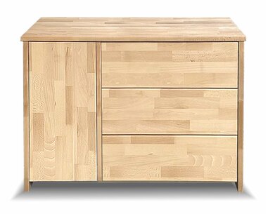 Komoda kombinovaná ľavá CONCEPTA 4, masív buk Komoda kombinovaná ľavá CONCEPTA 4, masív buk