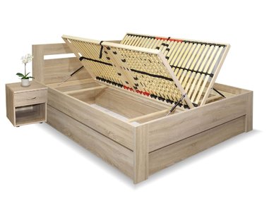 Manželská posteľ s úložným priestorom LADA, 160x220 Manželská posteľ s úložným priestorom LADA, 160x220