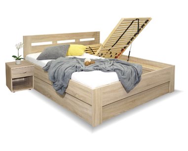 Manželská posteľ s úložným priestorom Pegas 160x220cm Manželská posteľ s úložným priestorom Pegas 160x220cm