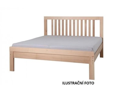 Masívna posteľ Lettya, 160x200, masív buk cink jadrový Masívna posteľ Lettya, 160x200, masív buk cink jadrový
