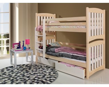 Detská poschodová posteľ SERA, masív borovica Detská poschodová posteľ SERA, masív borovica