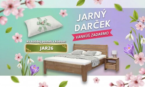 Oslávte s nami JAR – k novej posteli získate darček zadarmo! Oslávte s nami JAR – k novej posteli získate darček zadarmo!